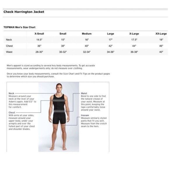 TOPMAN UK Plaid Harrington Jacket Collared Cotton Blue Black‎ Large - Picture 16 of 16